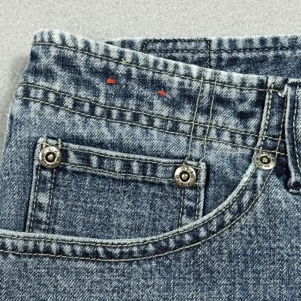 BKE Denim Courtney Shorts Womens 29 Blue Mid Rise Cotton Classic Jean Short Boho - Picture 3 of 15
